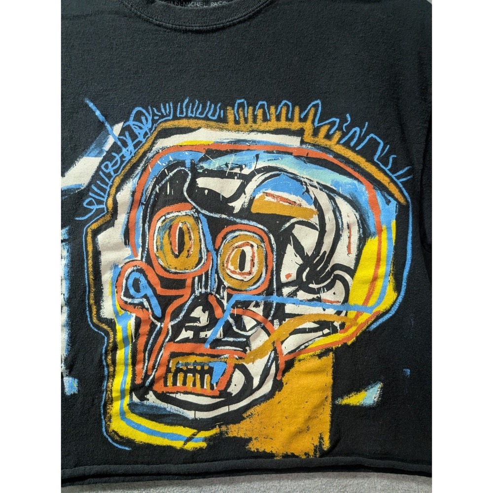 Basquiat Graphic Crop T Shirt Women M Jean Michel Basquiat Art Tee - Picture 3 of 8